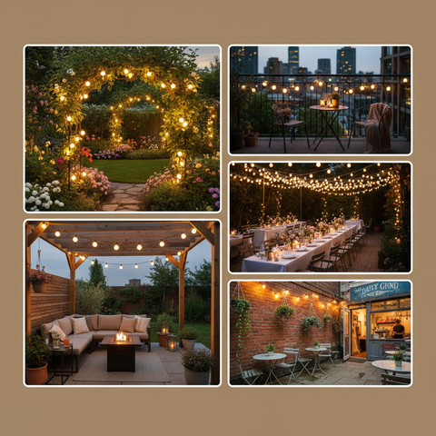 Globe String Lights – Warm White 120LED Fairy Lights with Remote