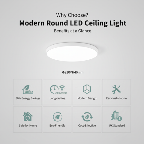 Modern Flush Mount LED Ceiling Light Waterproof Light - 36W