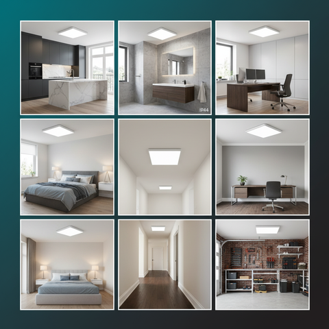 36W Flush Mount Square LED Ceiling Panels