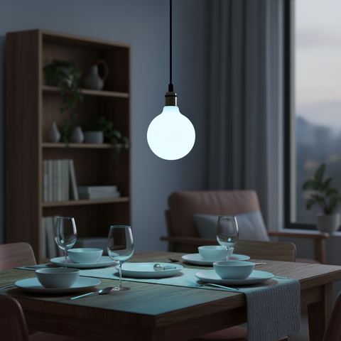 G80 LED Bulb E27 – Cool & Warm White Glass – Energy-Saving Glow