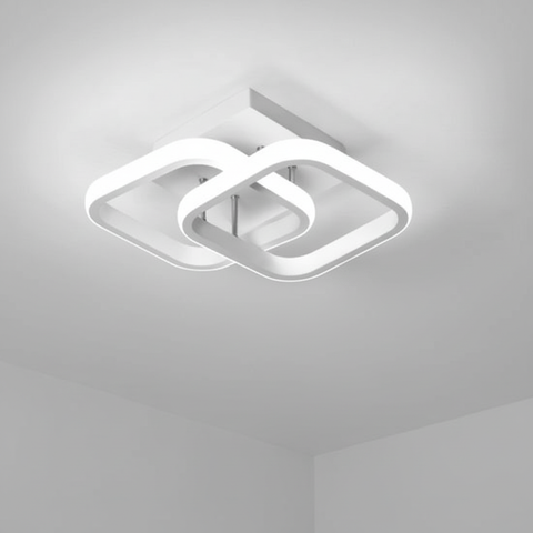 22W Modern LED Double Square Ceiling Light – Stylish Home Lighting