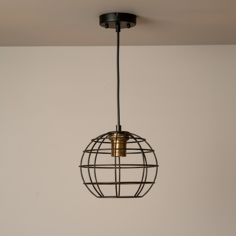 Black Iron Industrial Pendant CellinghLight – ST64 E27 – Vintage Indoor Style