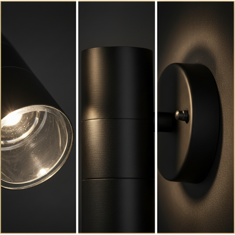 Outdoor Up & Down Wall Light – GU10 Compatible – IP44 Waterproof Stainless Steel – Energy-Efficient Exterior Lighting for Gardens, Patios & UK Homes