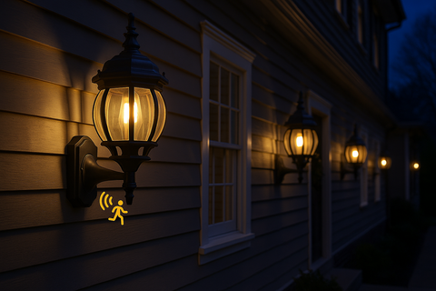PIR Motion Sensor Anti-Rust Wall Lantern 60W