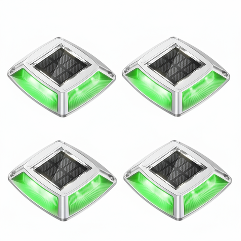 LED Solar Deck Lights Outdoor Waterproof Garden Step & Pathway Lamps