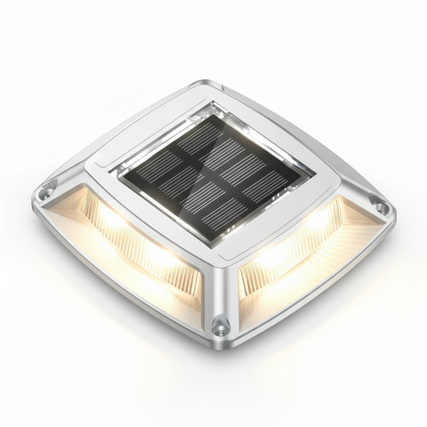 LED Solar Deck Lights Outdoor Waterproof Garden Step & Pathway Lamps
