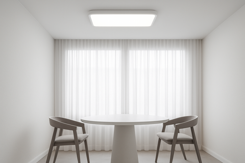 18W LED Ceiling Light Square Flush Mount Panel – Modern Cool White Lamp
