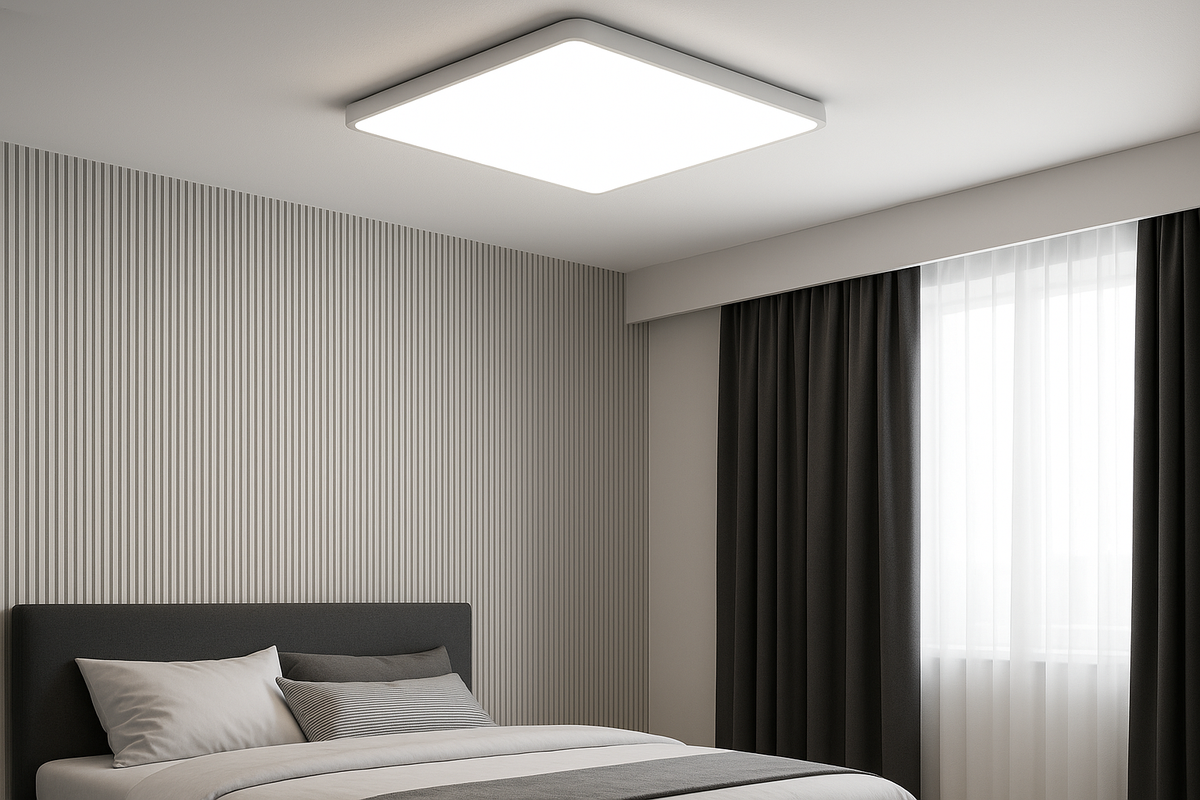 18W LED Ceiling Light Square Flush Mount Panel – Modern Cool White Lamp