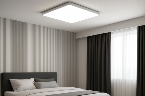 18W LED Ceiling Light Square Flush Mount Panel – Modern Cool White Lamp