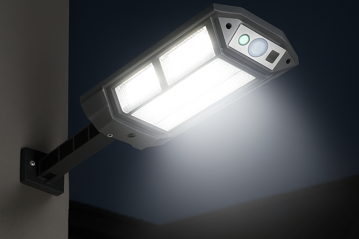 6000W LED Solar Street Wall Light – PIR Motion Sensor Outdoor Lamp