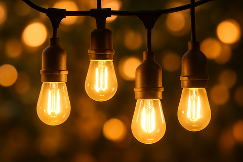 Outdoor Festoon LED Lights With S14 Bulbs