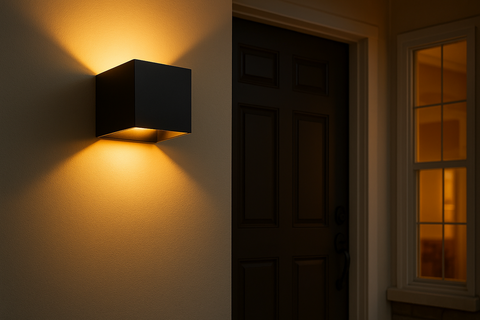 Modern Square Wall Light Fixture – 12W Waterproof IP65