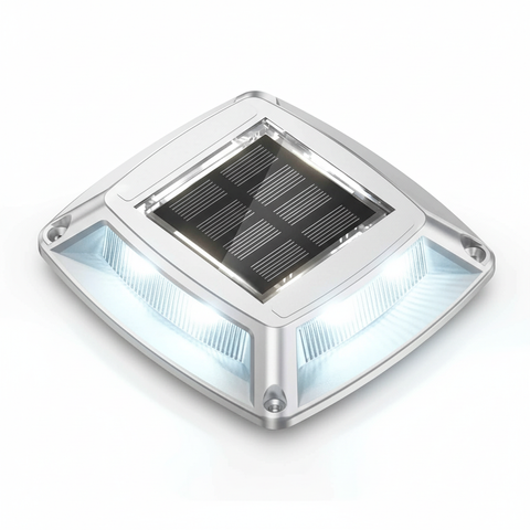 LED Solar Deck Lights Outdoor Waterproof Garden Step & Pathway Lamps