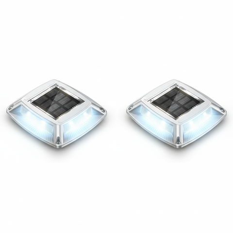 LED Solar Deck Lights Outdoor Waterproof Garden Step & Pathway Lamps