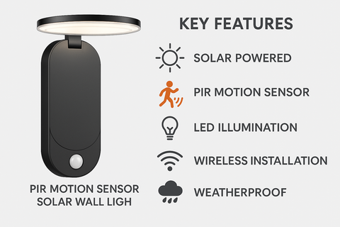 Outdoor Motion Sensor LED Solar Security Light