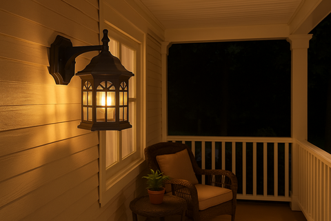 Outdoor Wall Mounted Light – Vintage Garden Lantern – Outside Sconce Lighting Lamp