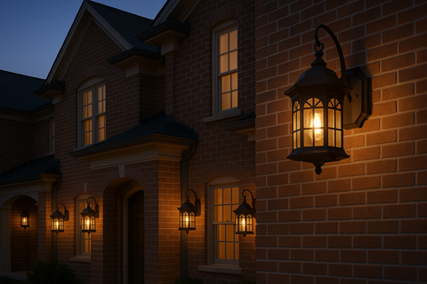 Outdoor Wall Mounted Light – Vintage Garden Lantern – Outside Sconce Lighting Lamp