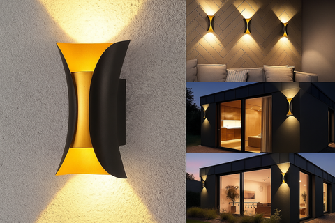 Modern LED Wall Light Sconces – IP65 Waterproof