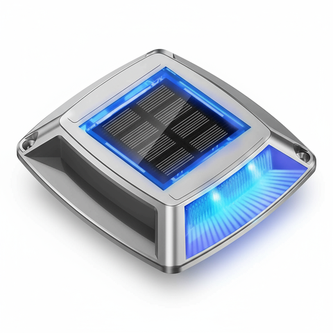 LED Solar Deck Lights Outdoor Waterproof Garden Step & Pathway Lamps
