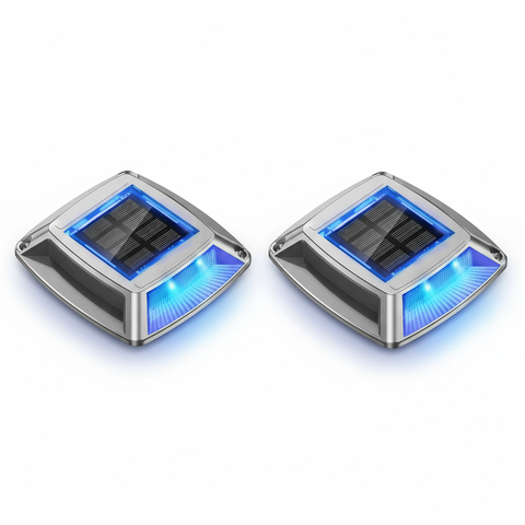 LED Solar Deck Lights Outdoor Waterproof Garden Step & Pathway Lamps