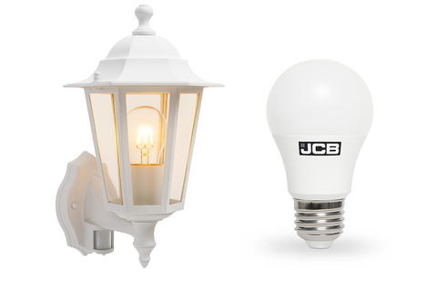 Traditional Garden Wall Lantern with Motion Sensor