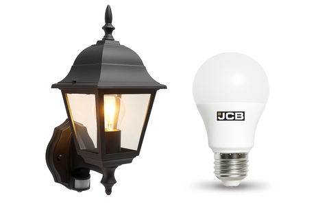 Traditional Garden Wall Lantern with Motion Sensor