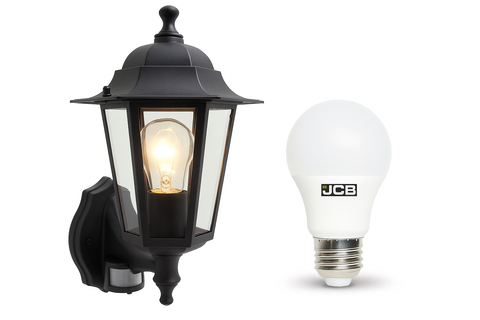 Traditional Garden Wall Lantern with Motion Sensor