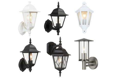 Traditional Garden Wall Lantern with Motion Sensor