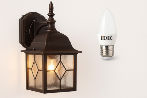 Traditional Garden Wall Lantern with Motion Sensor