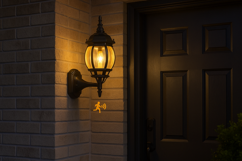 PIR Motion Sensor Anti-Rust Wall Lantern 60W