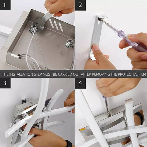 installation Of Modern Ceiling Light