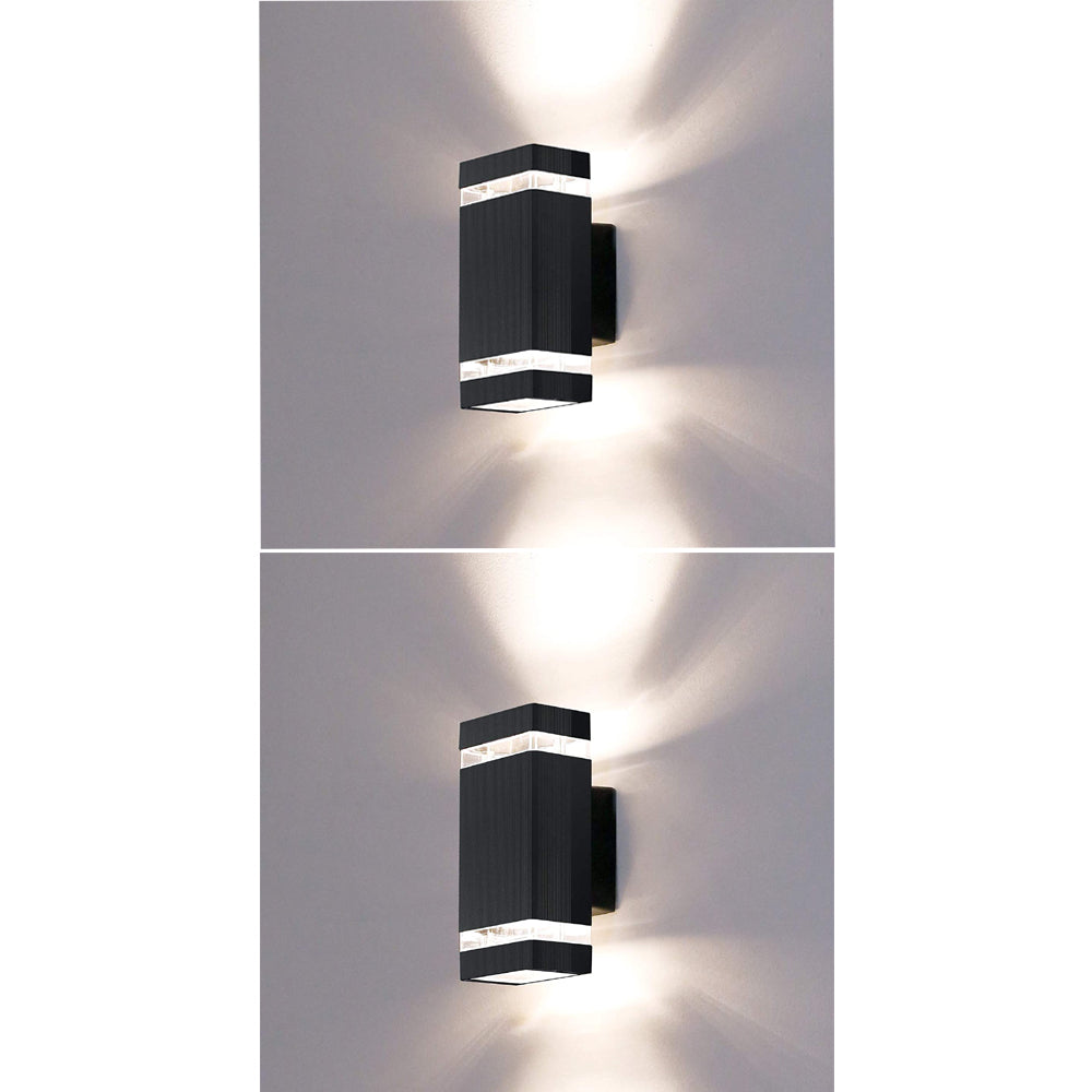 Outdoor Wall Lights Mains Powered, Up Down Outside Wall Lights IP65 Waterproof, LED Lighting Sconce Wall Mounted for House - thelights4u.com