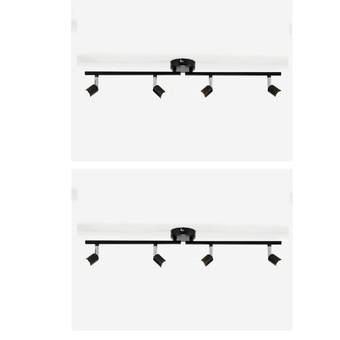 4-way LED spotlight ceiling fitting in matte black finish – UK.

