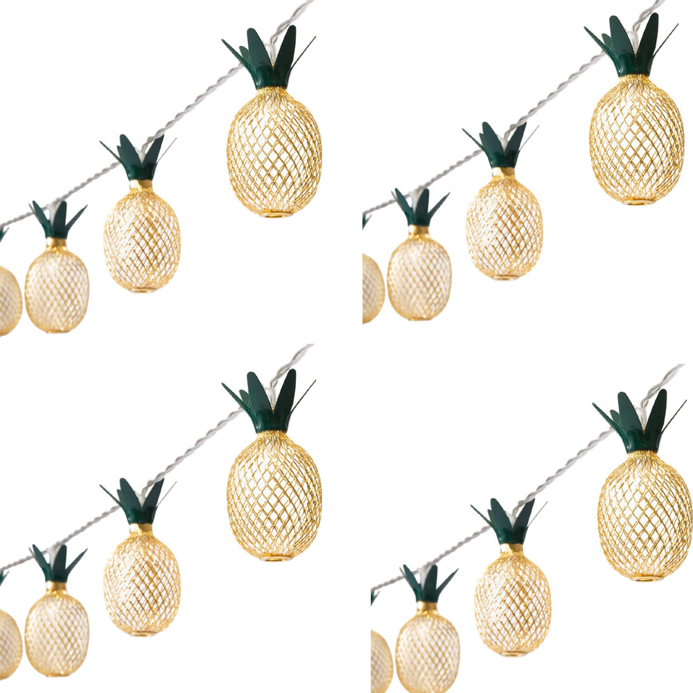 20 LED Pineapple Fairy String Lights Waterproof USB Power