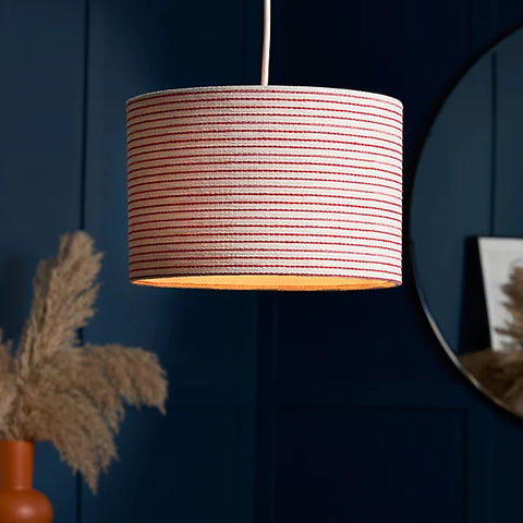 Alpha Lights striped lampshade for bedroom

