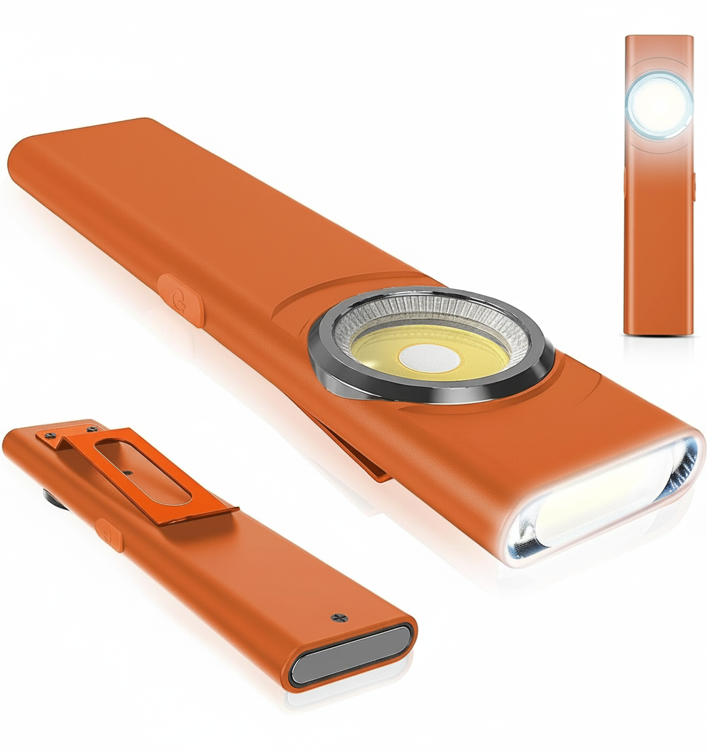 Compact COB work light with magnetic base