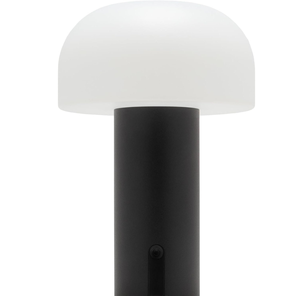 LED Mushroom lamp, Splash-Proof IP 44, Suitable for Garden, Terrace and Balcony, at Least 6h Lighting time, Cordless & Rechargeable Battery, matt Pink