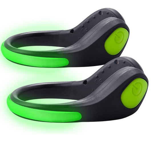 2-Pack LED Shoe Clip Light Rainproof Luminous Flashing Bright Night Running Lights LED Sport Gear Safety Warning Flashlight for Runners, Jogging, Cycling, Biking, Dog Walking At Night