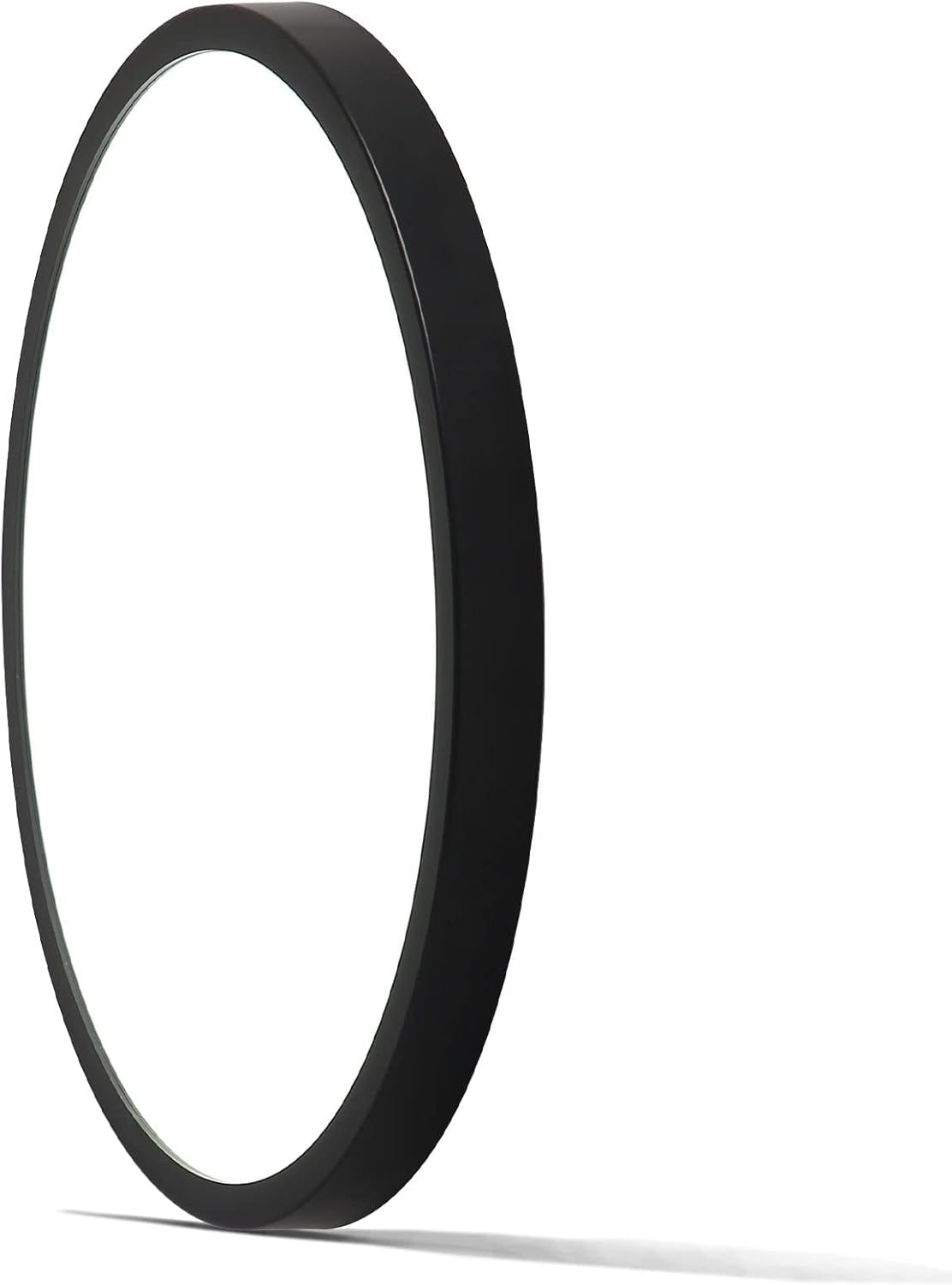 Sleek Black Round LED Ceiling Lamp for Kitchens & Bathrooms

