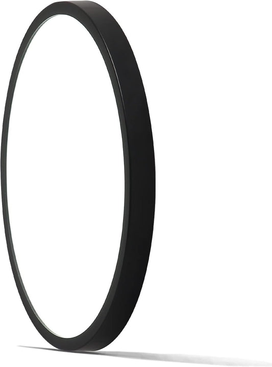 Sleek Black Round LED Ceiling Lamp for Kitchens & Bathrooms

