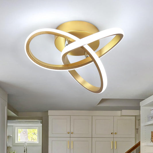 Buy Modern Gold LED Flower Ceiling Light in UK - Shop Now!