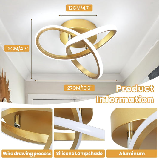 Buy Modern Gold LED Flower Ceiling Light in UK - Shop Now!