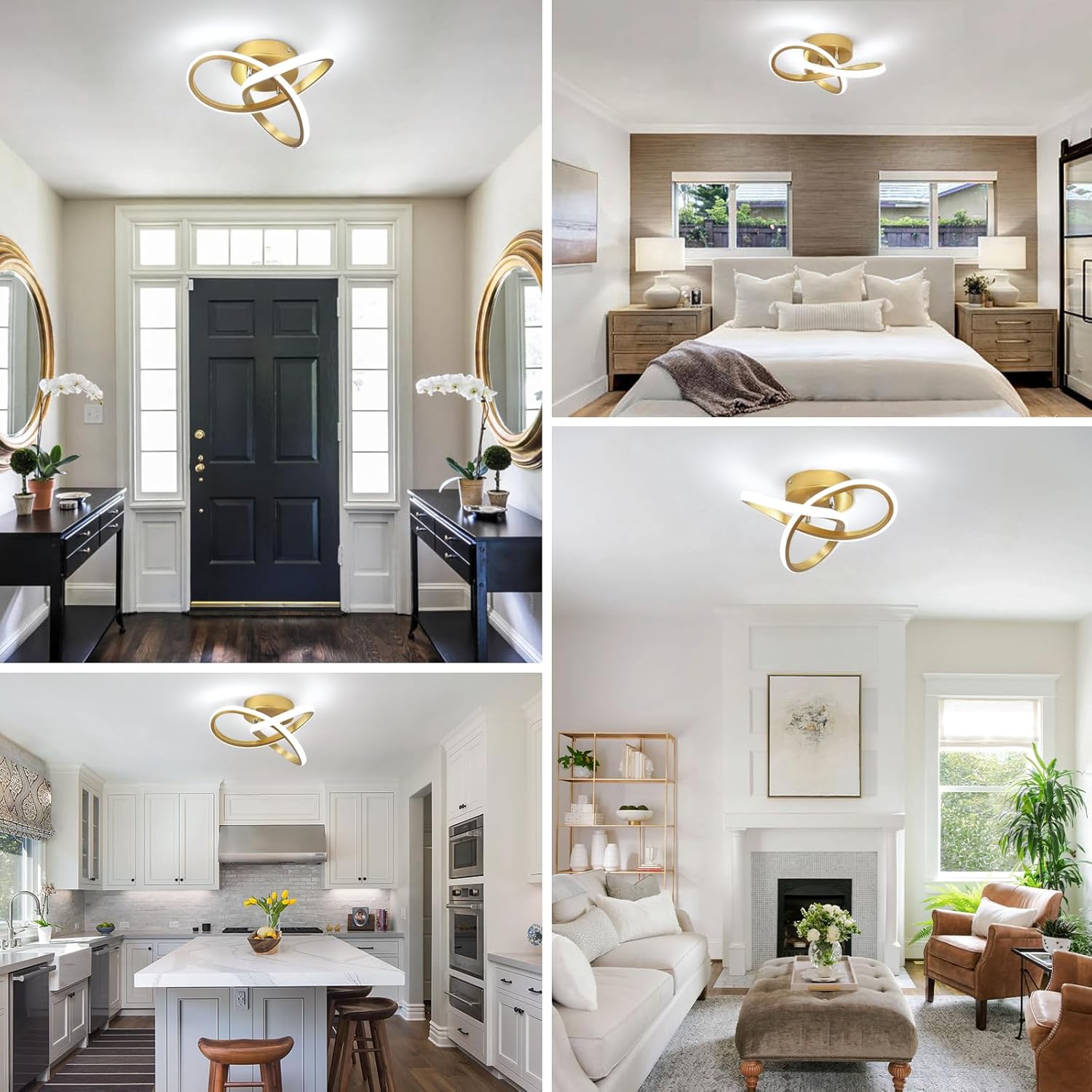 Energy-efficient LED flower ceiling light UK


