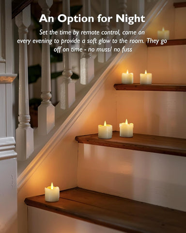 real wax flameless votive candles