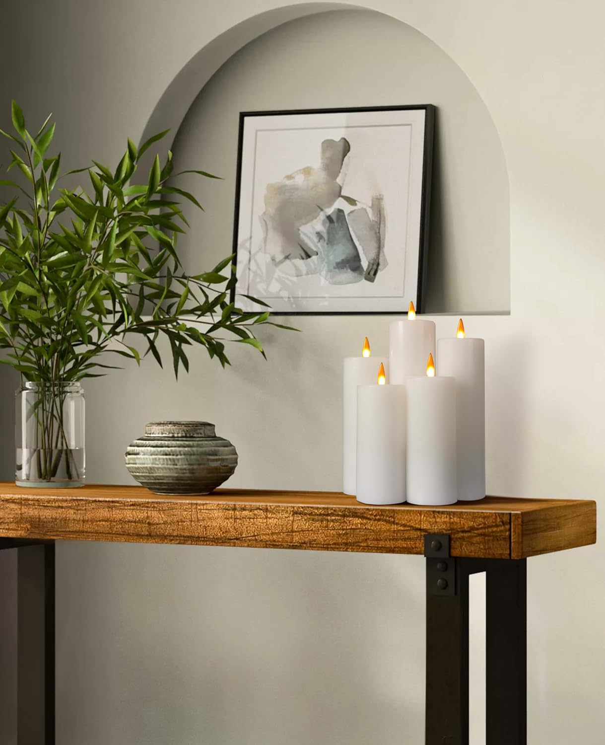 real wax led candles battery operated