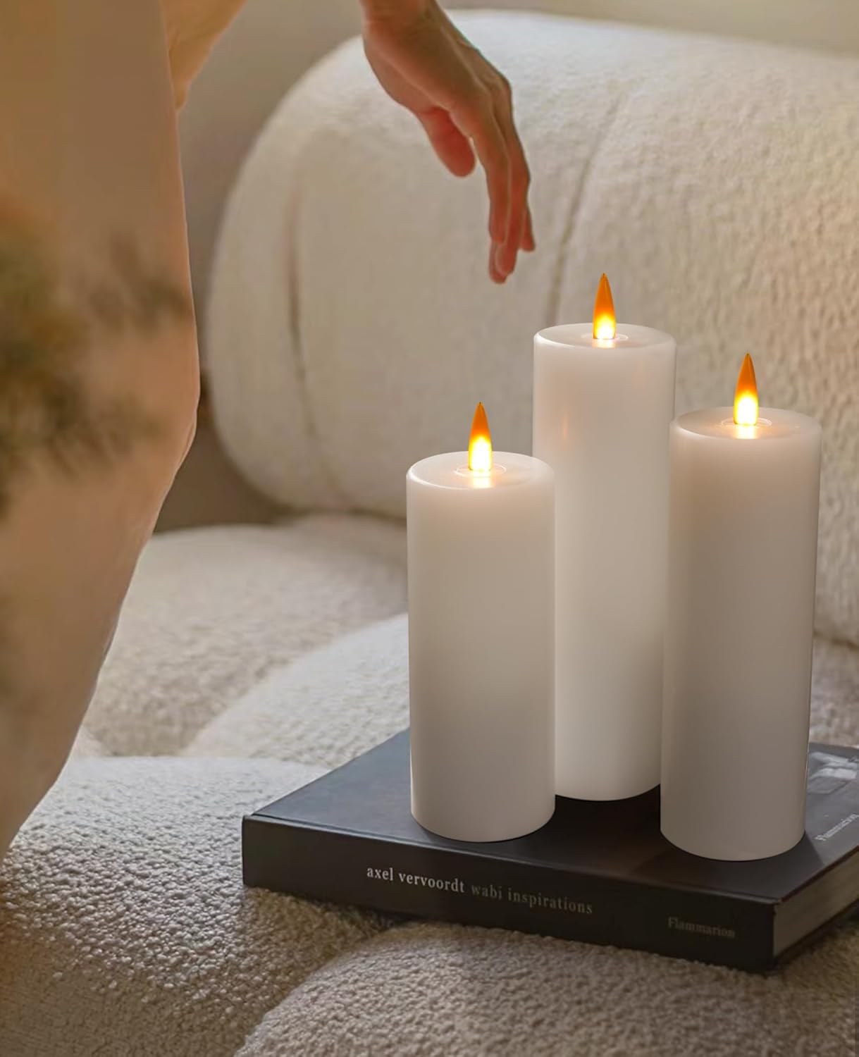 real wax led candles with remote