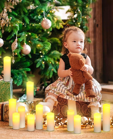 realistic flickering flame led candles