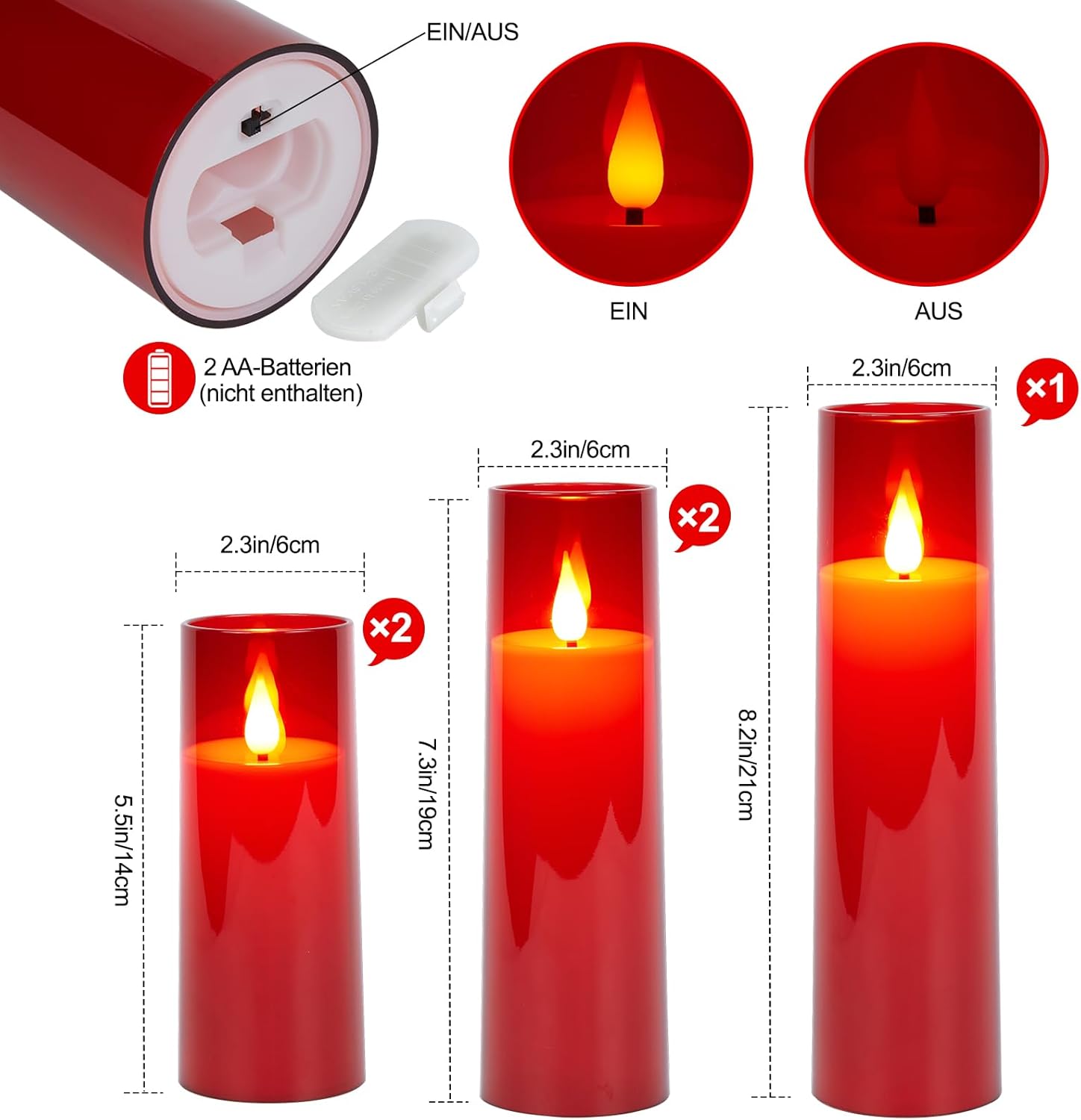 battery operated flickering led candles
