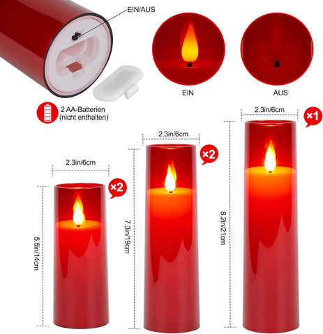 battery operated flickering led candles