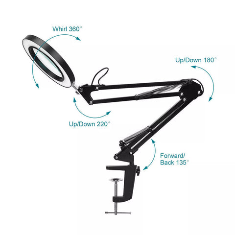 Rear view of LED lamp head showing ventilation

